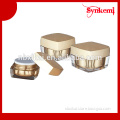 Square shaped cosmetic plastic jars with lids